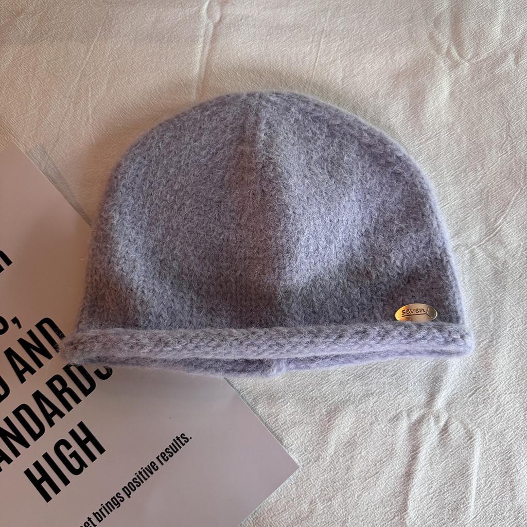 Beanie Women Wool With Letter Embellishments For Fall And Winter Style Street