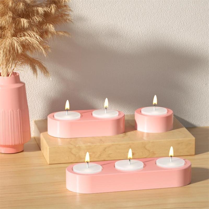 1 Pz Portaoggetti Ovali Singoli/Doppi/Tripli Stampo in Silicone Per Artigianato Fai da Te Resina Cemento Gesso