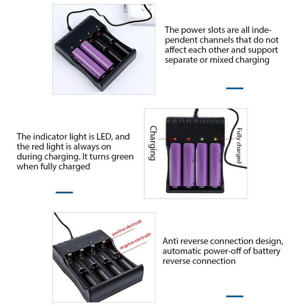 1Pcs USB 18650 Battery Charger  for 10440 14500 16340 18350 18500 26650 Battery