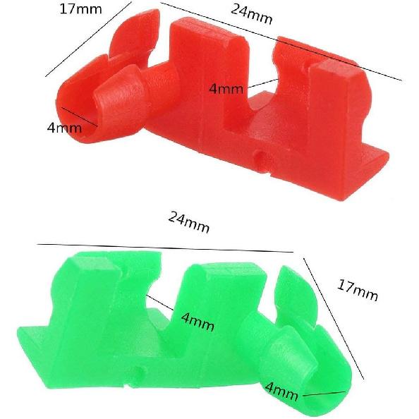 ANTS PART 6 Pairs Tailgate Handle Rod Retainer Clip, Left & Right | Replacement for 1999-2007 Chevy Silverado GMC Sierra 2007 Classic, OEM Numbers