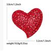 Elegante e Individualista, Diamante de Agua, Broche Rojo en Forma de Corazón, Oficina, Fiesta, Amigo, Vestido, Vestido y Accesorios