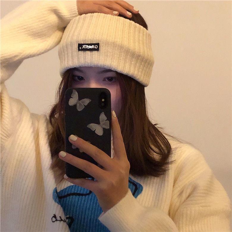 Women's Knitted Wool Headband: Wide Rims, Versatile, Trendy, and Ideal for Daily Wear