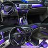 3D/5D Carbon Fiber Car Interior Cover Console Color Sticker Decals Parts Accessories For Honda Civic 9th Gen 2012-2015 4 Doors