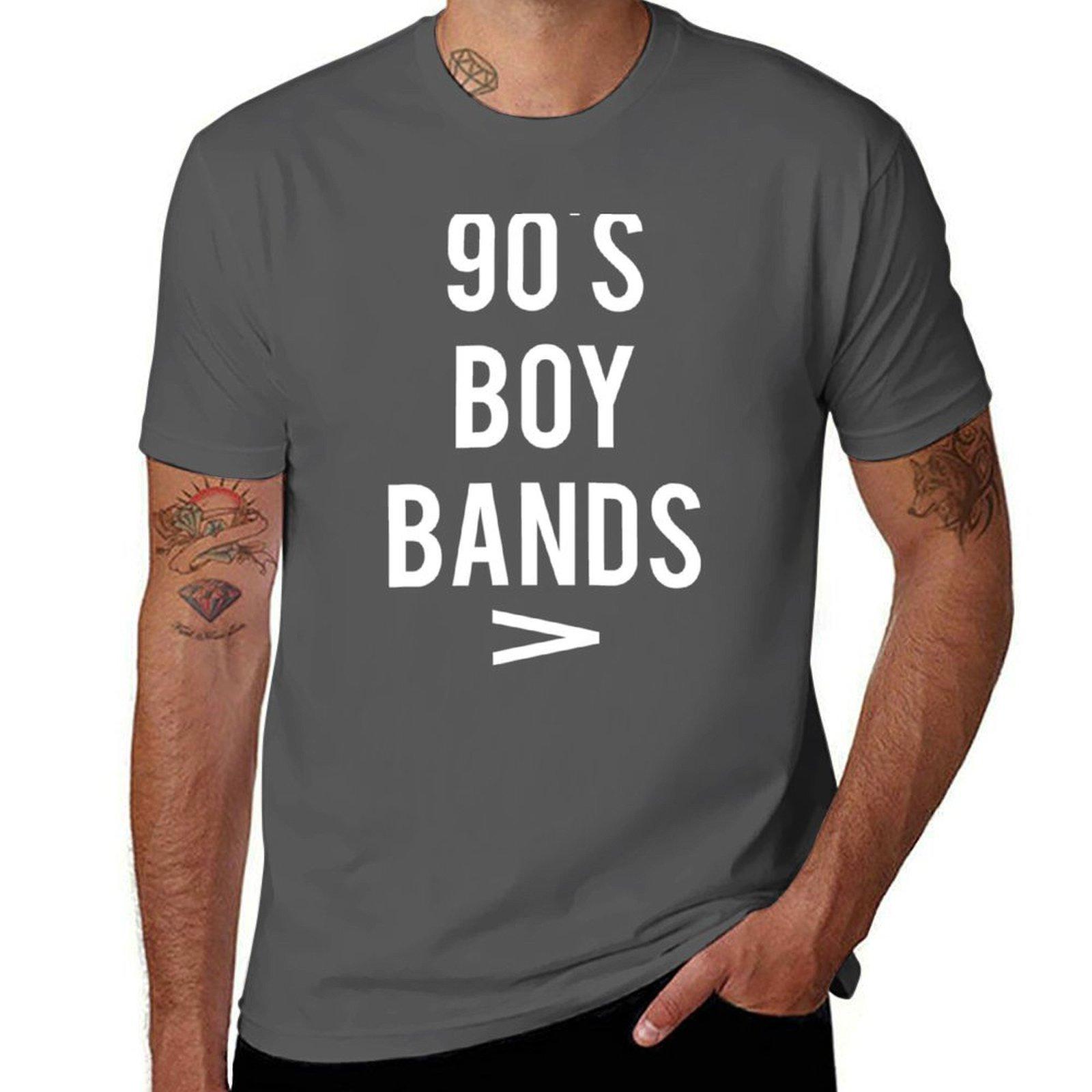 

90_s boy bands T-Shirt cotton t shirt pack t shirts for man graphic funny T-Shirt 4XL