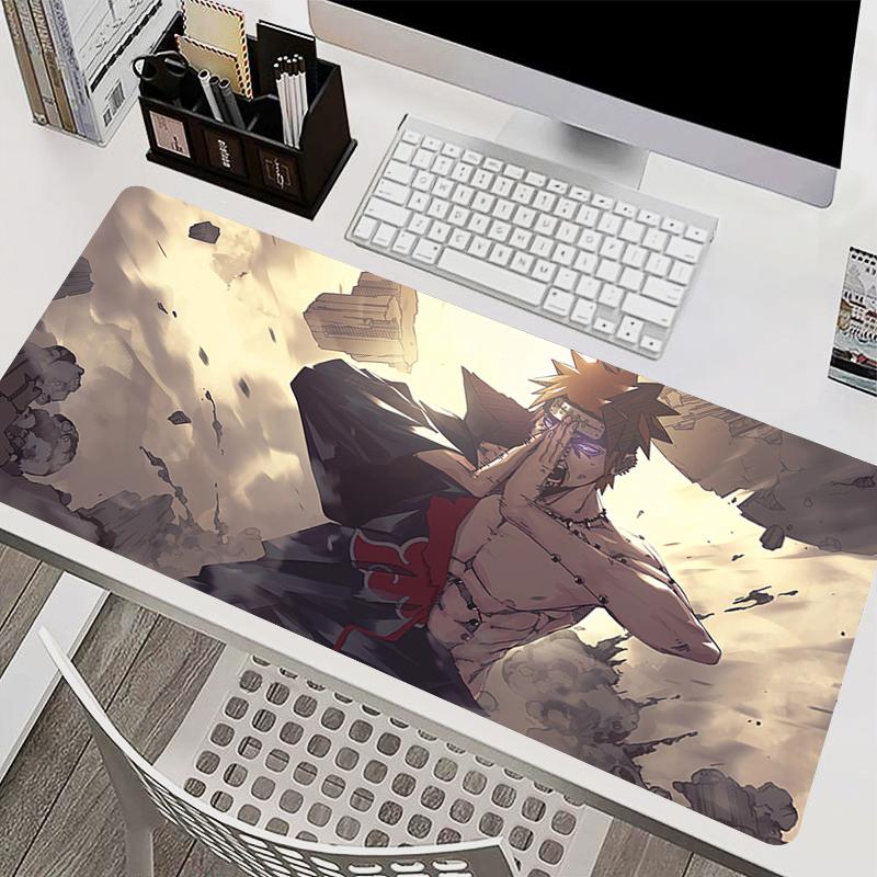 Mouse Pad PC Accessories Keyboard Pad Office Desk Mat Anti Slip Mousepad Rubber Tablet Pad Gaming Naruto Akatsuki Extended Pad