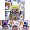 Crystal-studded Monchhichi Keychain Knit Hat Mink Pendant Arcade Prize Exchange Gift