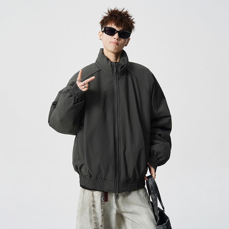 Men's Thickened Warm Stand-up Collar Pilot Jacket for Autumn/Winter