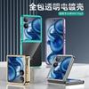 Etui do Xiaomi Mix Flip 2 Przezroczyste Cienkie Jasny Kolor Błyszczące Galwanizowane Składane Twarda Pokrywa PC