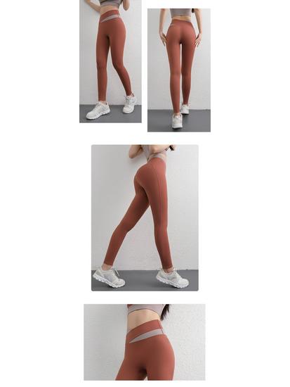 Women's High-Waist Yoga Pants: Thin, Peach Hip Lift, Tummy Control, Quick-Dry, Tight Fit for Spring/Summer Running & Training