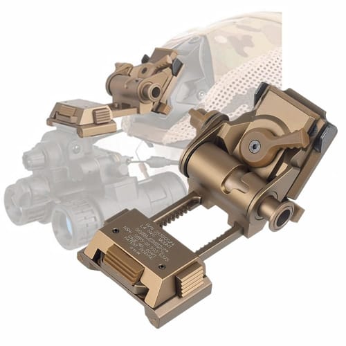 Wilcox L4G24 Metal Helmet Adapter for NVG Mounting and Night Vision Goggles (DE)