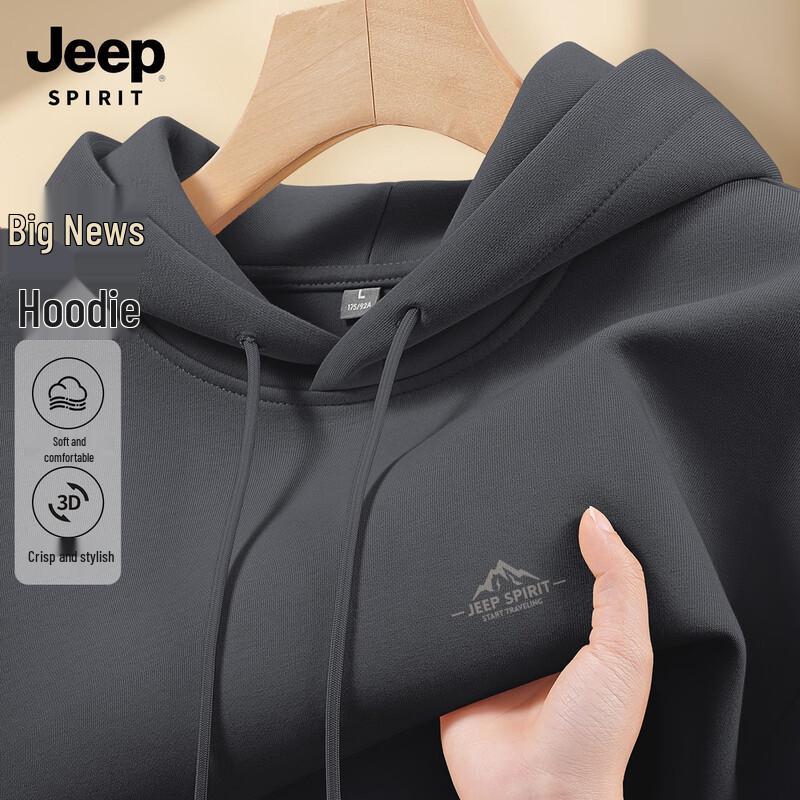 

JEEP SPIRIT Men s 2025 American Style Hooded Sweatshirt XL