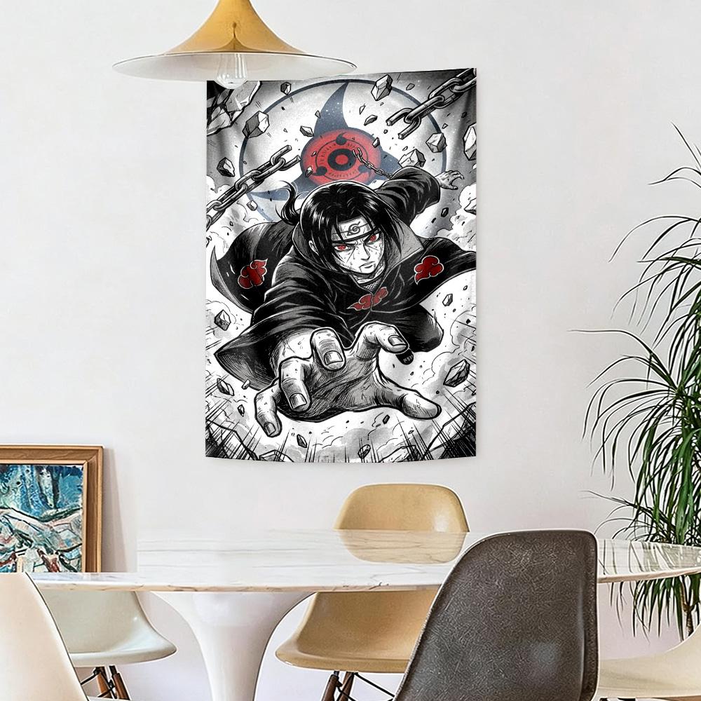 Naruto Retro Tapestry Retro Boho Perfect for Dorm Wall Balcony Reading Corner All Season Hand Painted Style Gift for Birthday