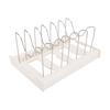 Pot and Pan Organizer Rack, Adjustable Kitchen Utensil Holder with Extendable Base (30.5  to 56 ), 7 Reinforced U Shape