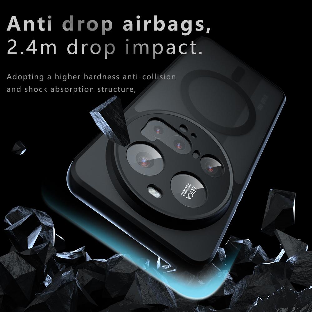 For Xiaomi 15 Ultra Case Compatible with MagSafe TPU+PC Matte Skin Touch Phone Cover