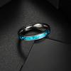 4/6/8mm Luxurious Vintage Mens Blue Imitation Opal Stone Statement Ring - Promise Love Engagement Jewelry for Him