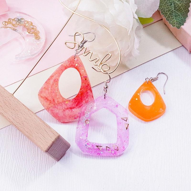 Sturdy Food Grade Silicone Mould Home Accessory for Crafting Unique Multiple Types Earrings and Pendants Daily Use