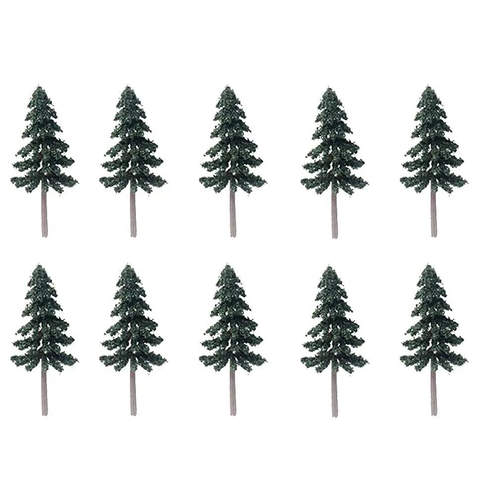 10/20/30 Pcs 5-15cm Cedar Tree Model Green Scenery Landscape Model Cedar Trees for DIY Train Track Building Model Layout Prop