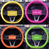 Universal Car Silicone Steering Wheel Elastic Glove Cover Texture Soft Multi Color Auto Decoration DIY Covers Car Accessories