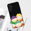 Cartoon Funny S-South-P-Park Phone Case For Samsung S25,S24,S21,S22,S23,S30,Ultra,S20,Plus,Fe,Lite,Note,10 Black Soft Shell