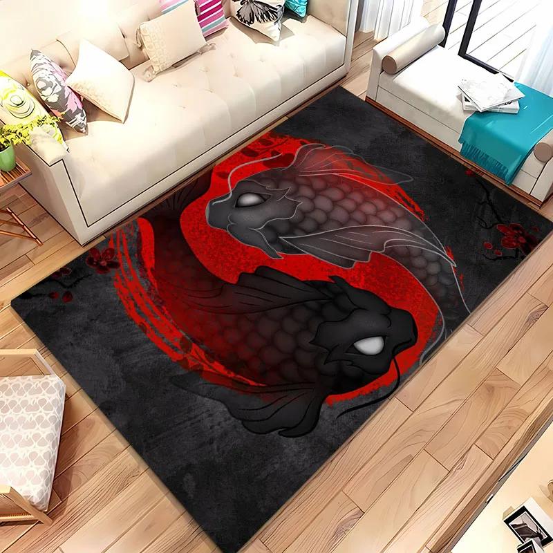 Čínský starověký tajemný koberec Tai Ji, Bytové doplňky do obývacího pokoje a ložnice, Podložky pod pohovku do dětského pokoje, Rohožka na podlahu, Protiskluzový koberec