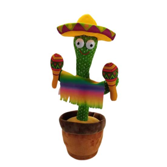 Creative Dancing Plush Toy Cactus Cultivate Interest Funny Singing Dancing Cactus Plush Toys    