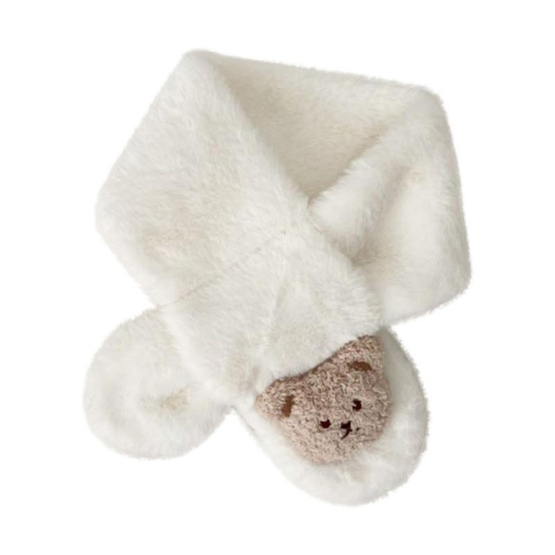 

Детский шарф Мультяшный медведь Детский шарф Зимний теплый Плюшевый детский шарф