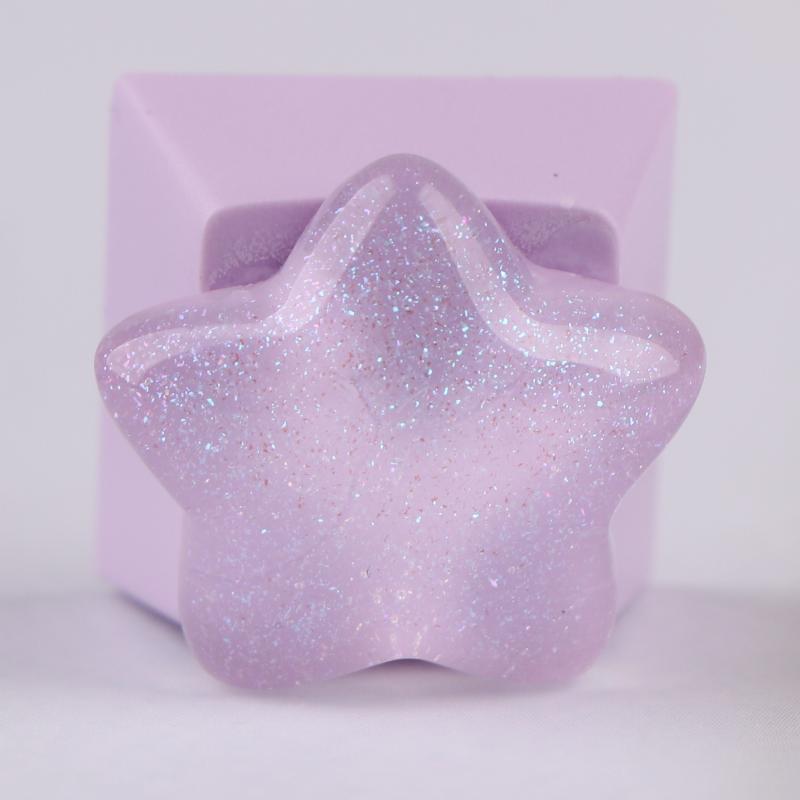 4Pcs Cute Star Keycaps Sweet Translucent Girl Personalized Gift Key Cap For Mechanical Keyboard Accessories