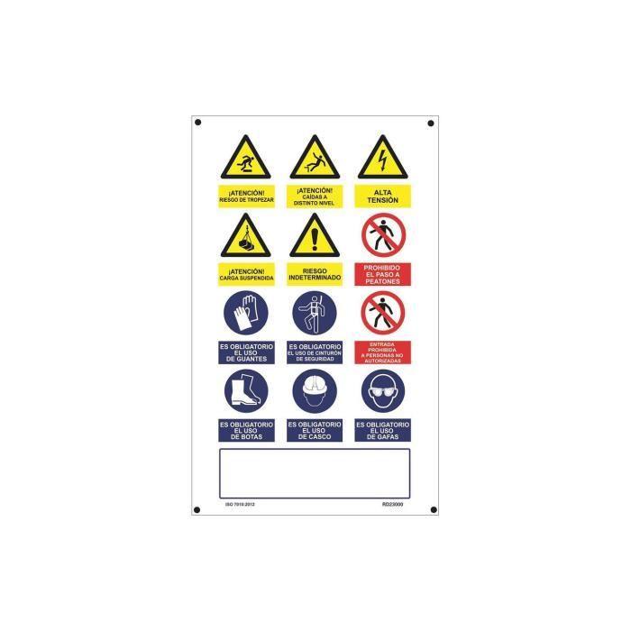 Affiche de Travail - Normaluz - PVC 0.4mm - 500x900mm - Multicolore - Rectangulaire