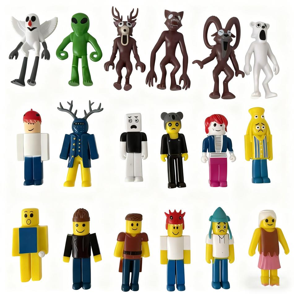 18pcs/Set 99 Nights In the Forest Figurines Set Plastic Toy Gift Owl Goat Wolf Deer - Forest Animal And Nature Theme Collectible