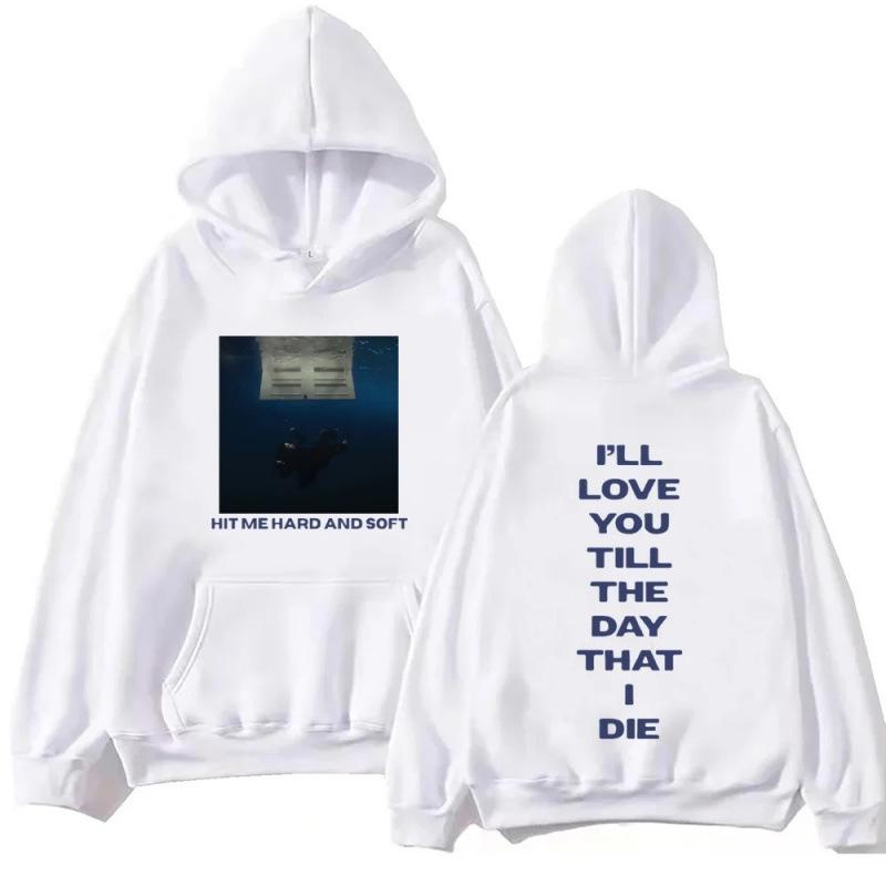 Hoodie for Men Billie Hit Me Hard and Soft