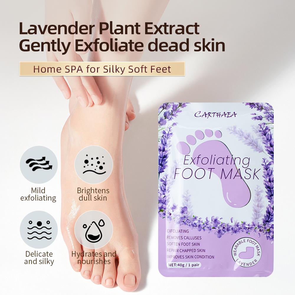 Lavender Nicotinamide Goat Milk Moisturizing Foot Mask Socks Spa Nourishing Repair Dry Rough Feet Foot Care Mask