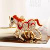 Mini Cute Rhinestone Horse Keychain Bag Pendant Keyring Metal Gift Birthday For