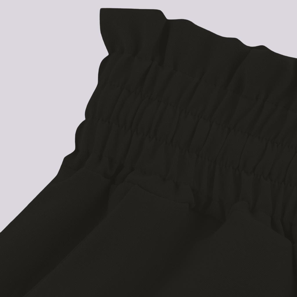 Women's Casual Fashion Elastic Waistband Wide Leg High Waist Long Skirt Pants