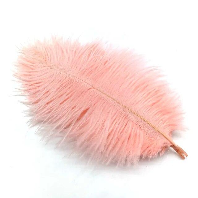 10Pcs Ostrich Feathers Decorative Vase Pluma Wedding Table Centerpieces Carnival Accessories DIY Creative Leisure Craft Supplies