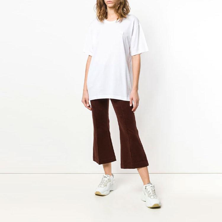 Acne Studios T-Shirts Unisex White Crew Neck Moderate 25E173-WHITE