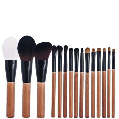 Makeup Brushes 15 Fine Peak Wool Eye Shadow Brushes Animal Hair Loose Powder Brush Blush Brush Highlight Contour Brush Foundation Brush
