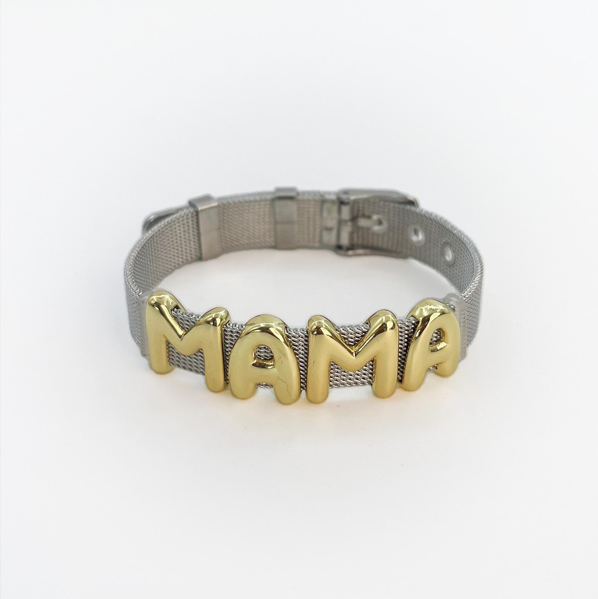 

Винтажный английский глянцевый браслет с буквами Dy регулируемый сетчатый ремешок браслет для женщин