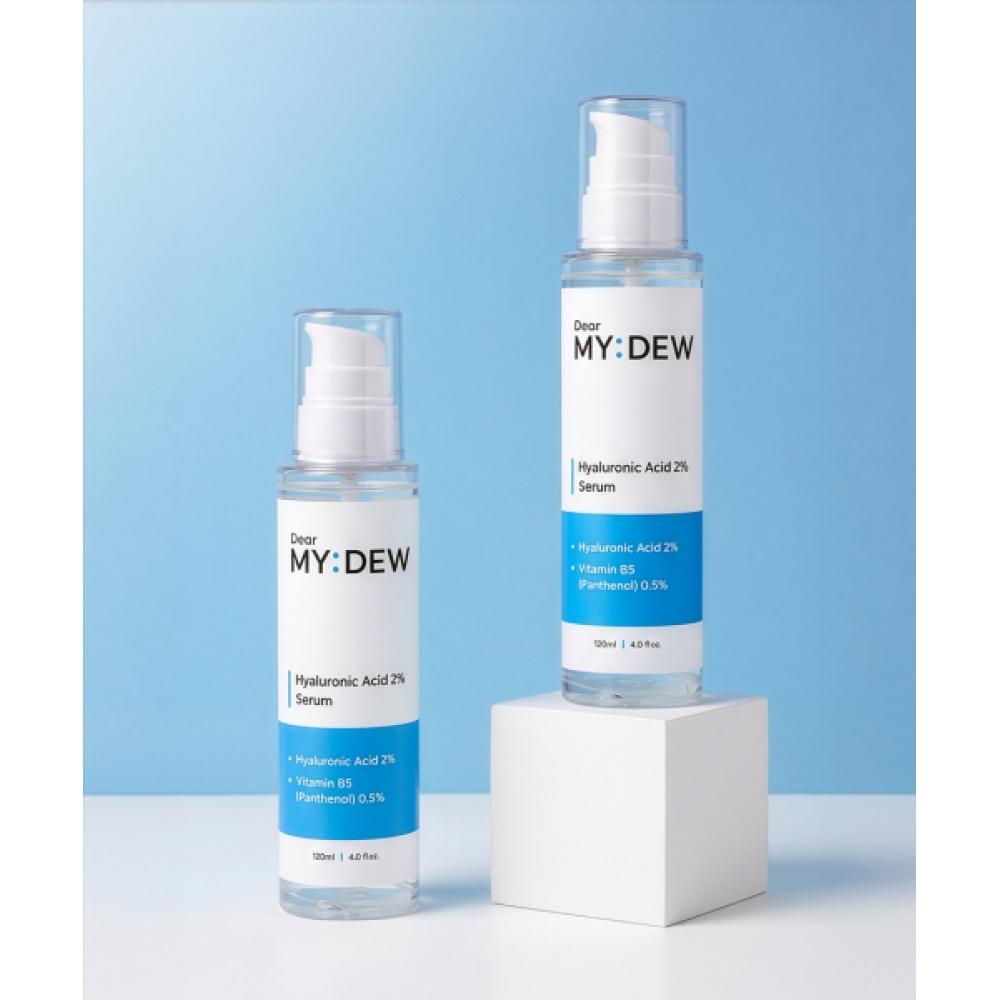 Dearmydew [set Of 2] Hyaluronic Acid 2  Serum 120ml X2 NONE