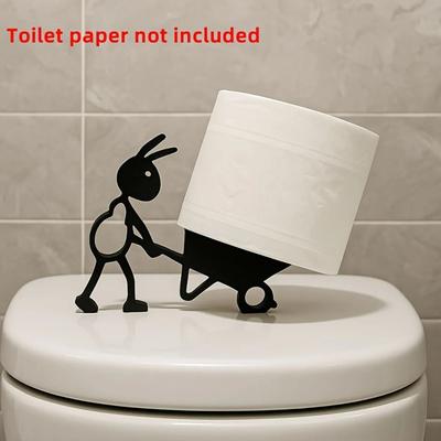 Funny 3D Printing Ant Paper Towel Holder Ant Cart Plastic Tissue Holder Animal Shape Paper Roll Holder Bathroom Decor