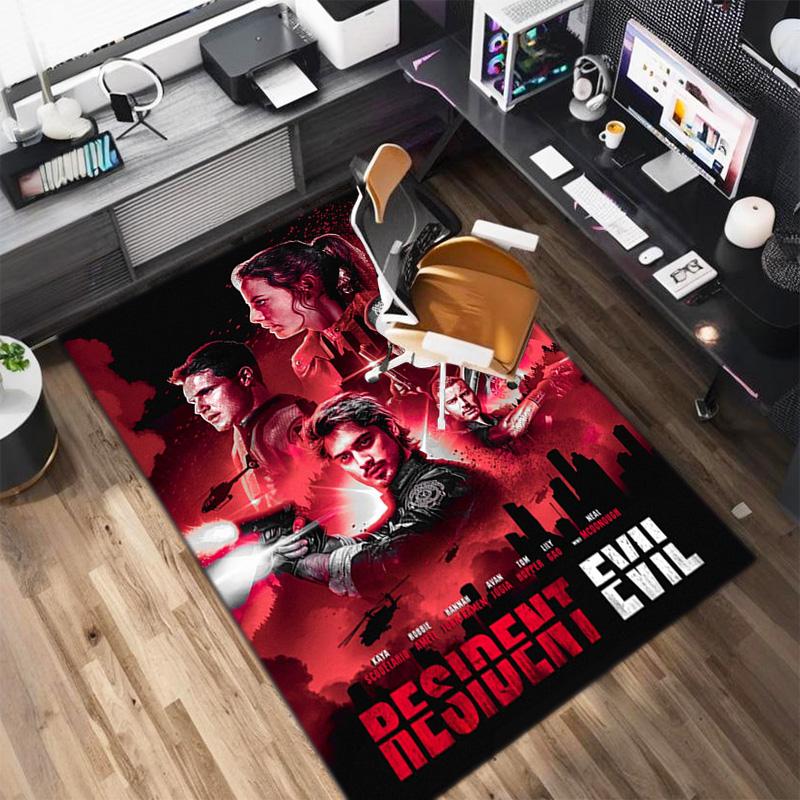 Sci-Fi game Resident Evil, Umbrella Corporation, soft carpet, home living room, office chair pad, door mat, door mat carpet U9