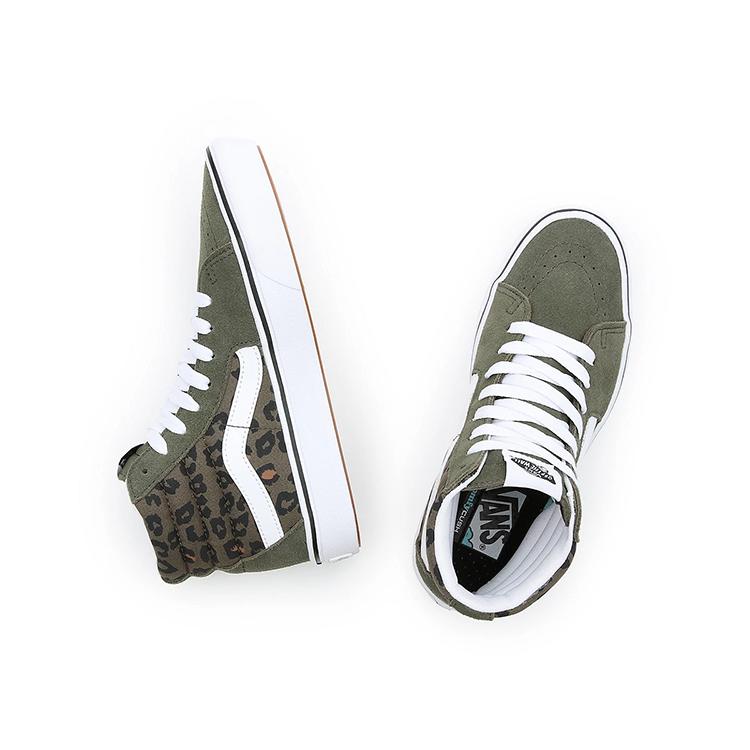 Vans Sk8 Comfycush Leather High Top Skate Shoes Unisex Sneakers Green VN0A7TNOKCZ