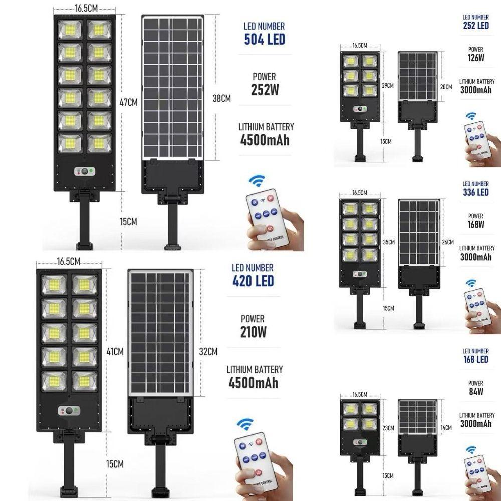 IPX6 Super Bright Solar Street Light 3 Modes 10000W Street Lamp Human Induction Motion Sensor Yard Light Outdoor
