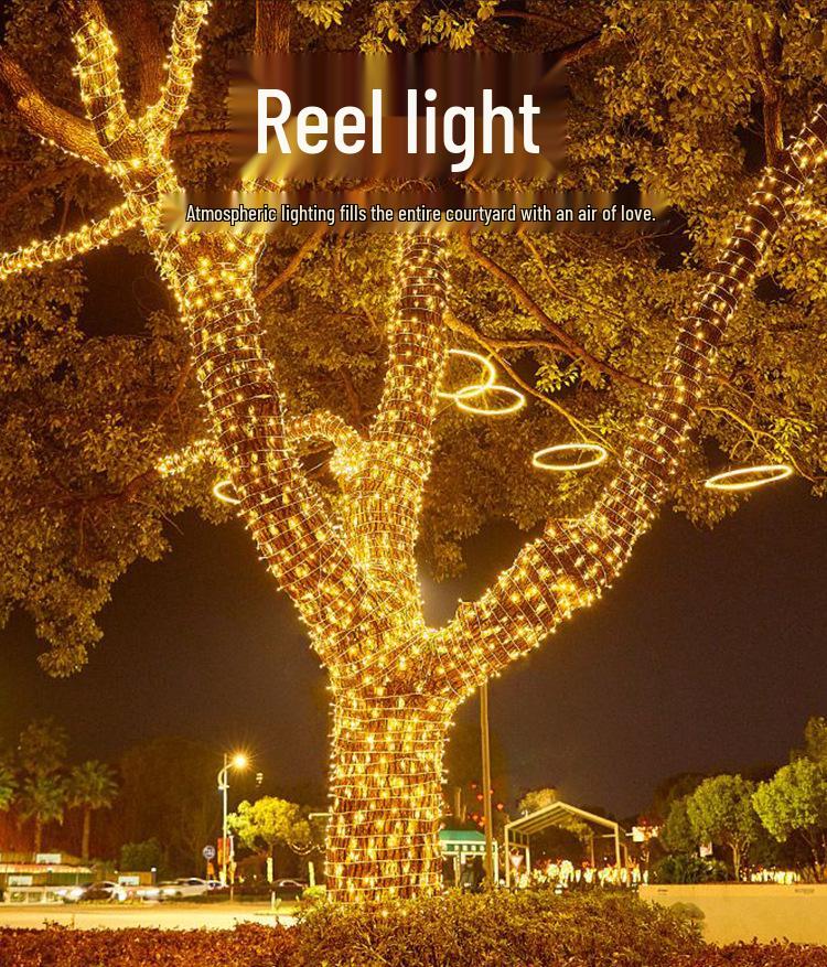 Popular Black Wire LED Starry String Lights for Camping, Picnic, Festival, and Christmas Decorations