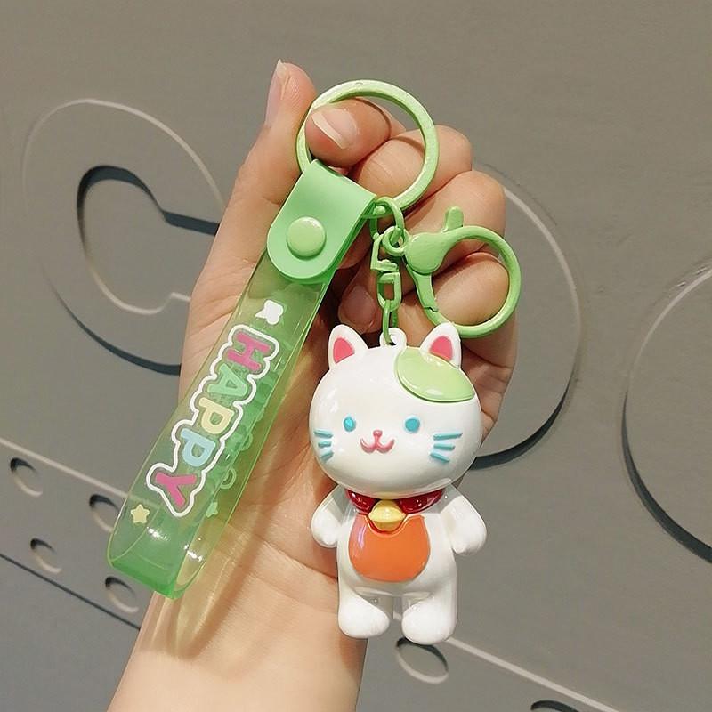 Adorable Electroplated Pvc Cartoon Eyed Dog Keychain Perfect For Gifts