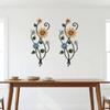2D Wall Decoration Plate Sweet Flower Garden Decoration Retro Bee Flower Wall Decoration  Home