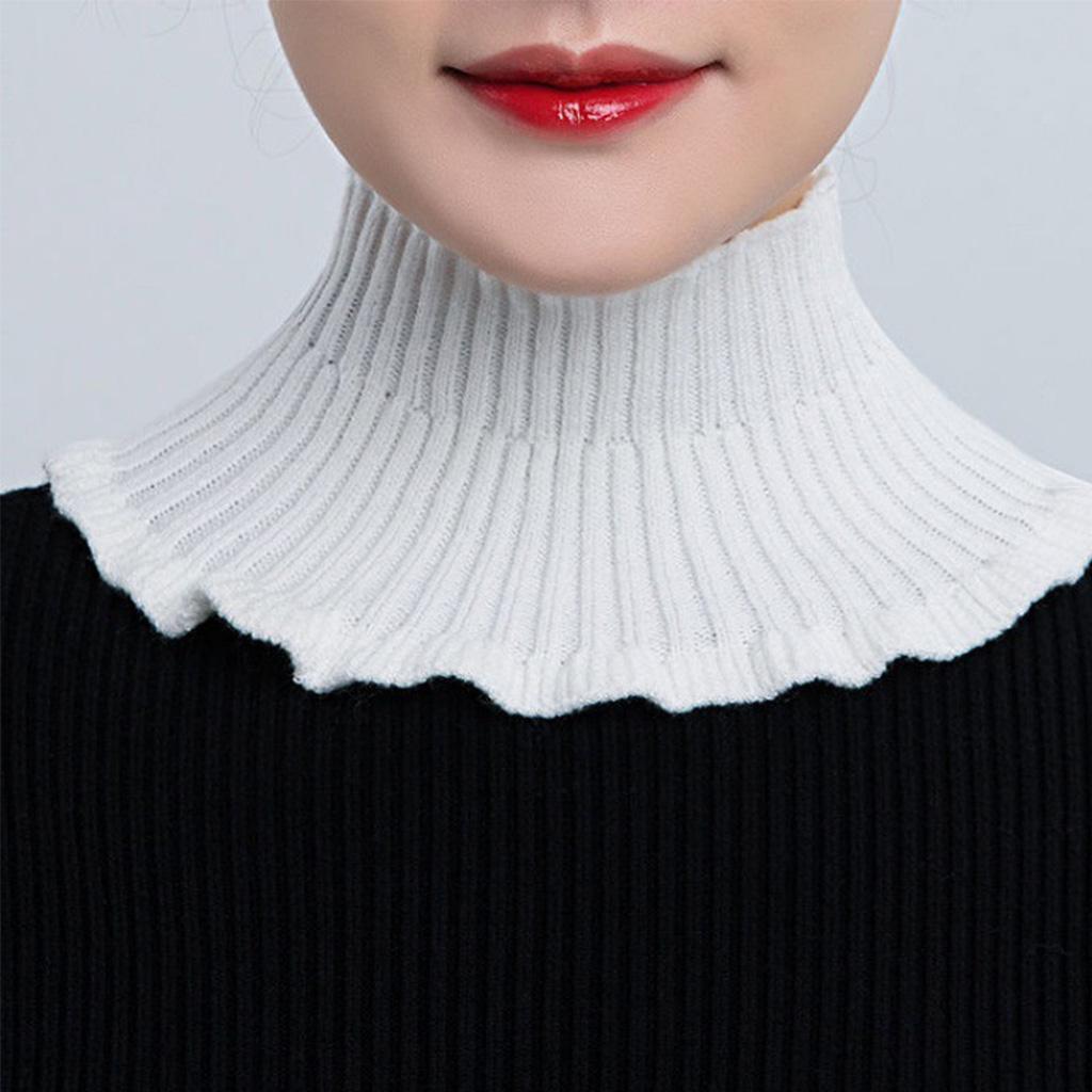 Fake Collar Detachable Turtleneck Neck Dickey Half Top Mock Sweater Collar