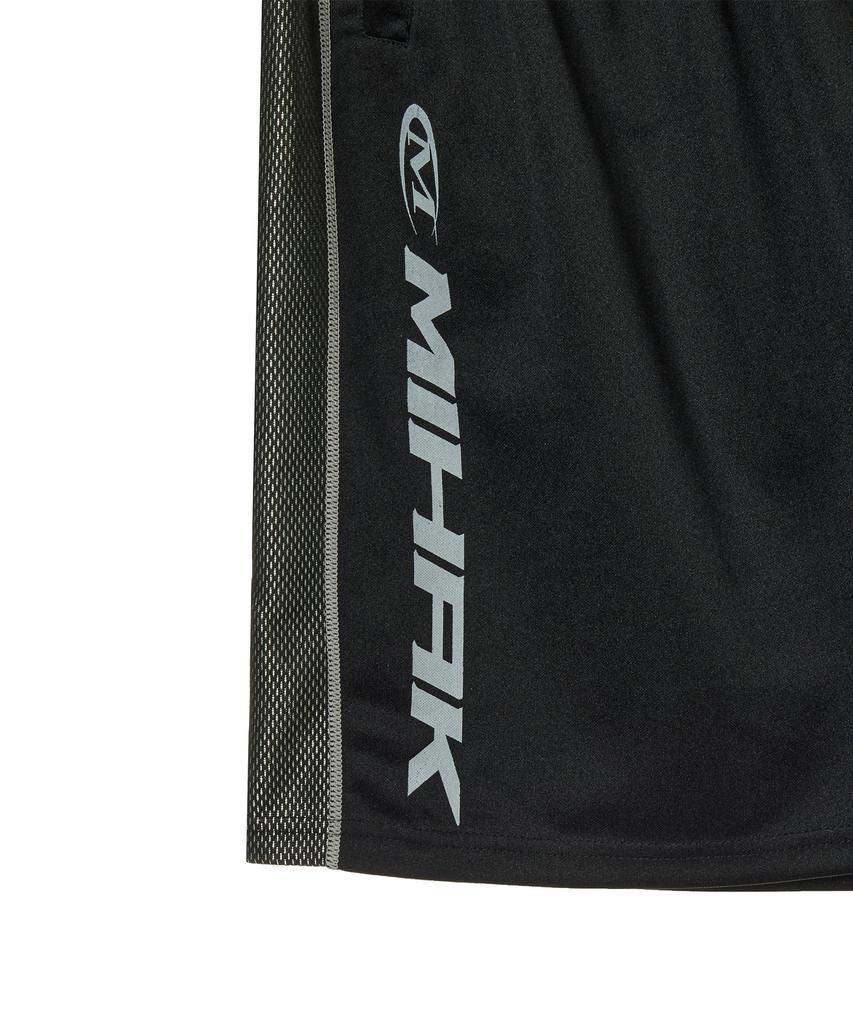 Mihag Sponsor Logo Mesh Jersey Half Pants (Black)