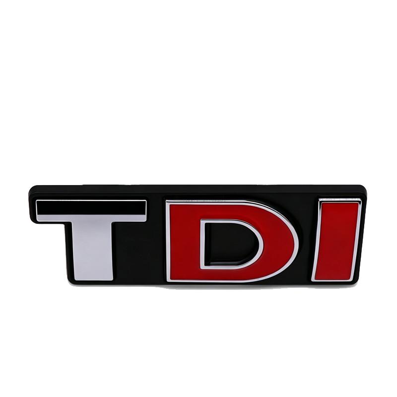 AABLC1 3D Metal TDI Car Grille Emblem Auto Exterior Decoration Accessory for Volkswagen VW Golf Passat Touareg