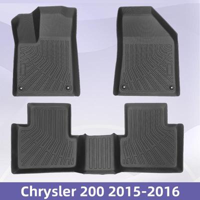 Chrysler 200 (2015-2016) 3D Celoplošné TPE Podlahové a Kufrní Rohože