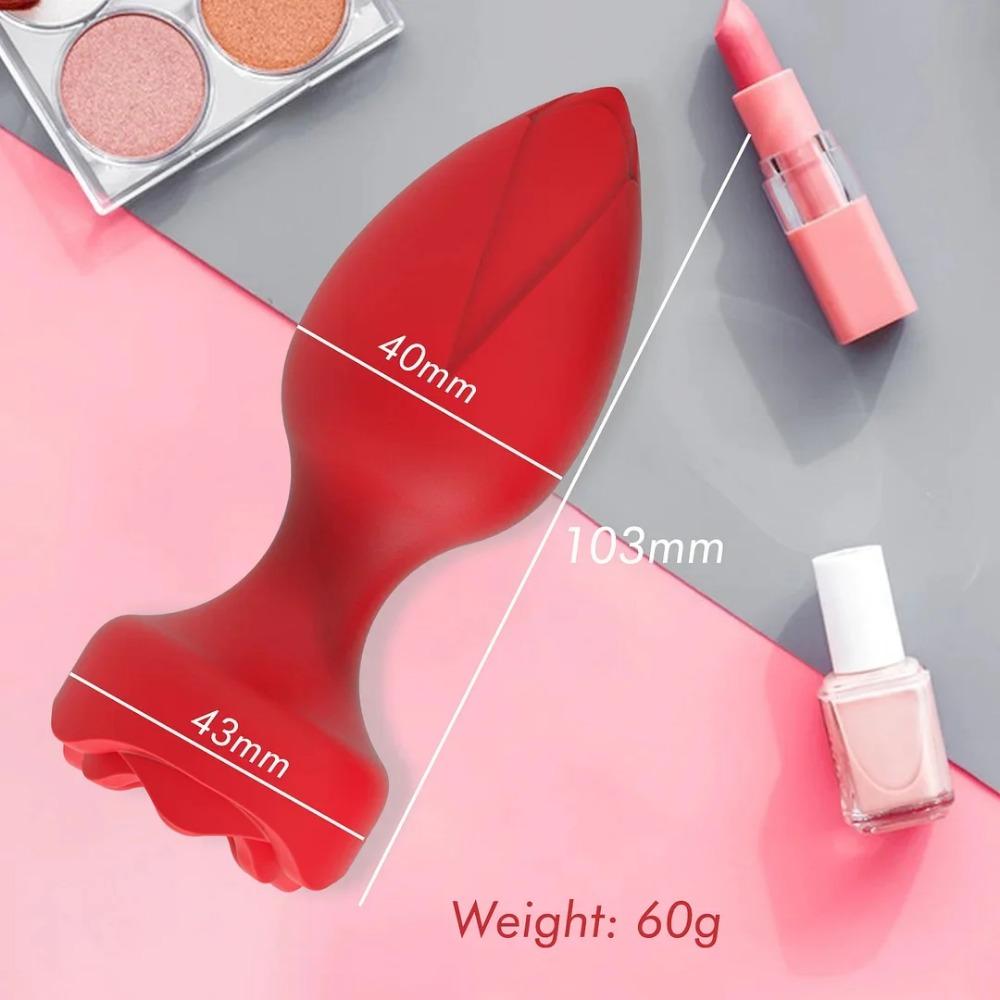 Rosebud Remote App 10 Control Frequency Vibration Rose Anal Vibrator